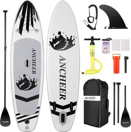 Ancheer Aufblasbares Stand Up Paddle Board mit Zubehör für 173,99€ (statt 290€)