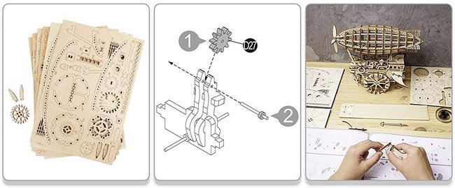 Robotime Mechanisches Luftfahrzeug als 3D Puzzle für 22,74€ (statt 37€)