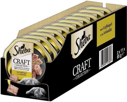 22er Pack Sheba Craft Collection Pastete, Geflügel ab 8,71€ (statt 11€)   Prime