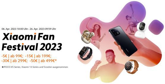 Xiaomi Fan Festival mit Staffelrabatt bis 50€   z.B. 50 Mi Q2 Smart TV für 499,99€ (statt 550€)