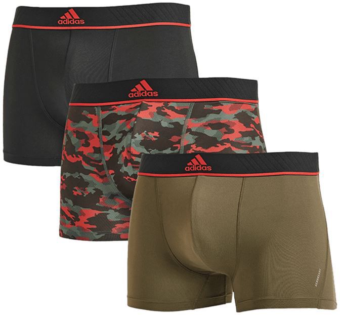 3er Pack adidas Trunk Boxershorts in 2 Designs für je 24,49€ (statt 28€)