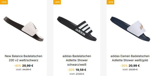 Geomix Badelatschen & Flip Flops Sale   z.B. Under Armour Ansa für 18€ (statt 34€)