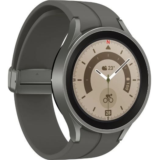Samsung Galaxy Watch5 Pro Titan Smartwatch, 45mm für 280,99€ (statt 301€)