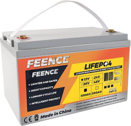 Feence 12V 100Ah LiFePO4 Batterie mit 1.280Wh für 296,65€ (statt 350€)