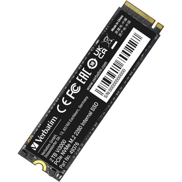 Verbatim Vi3000 PCIe 3.0 NVMe M.2 SSD mit 2TB für 81,89€ (statt 90€)