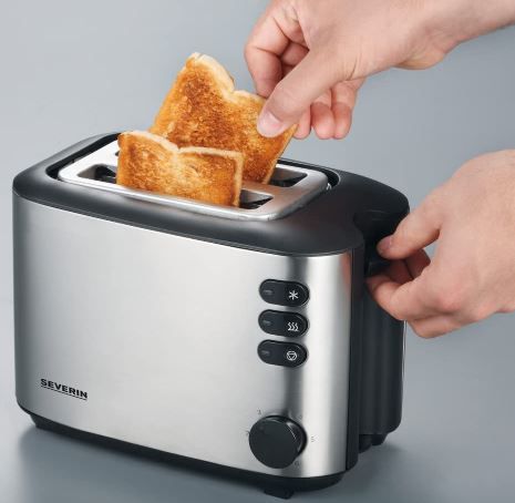 Severin AT 2514 Toaster mit Brötchenaufsatz, 850W für 29,99€ (statt 35€)   Prime