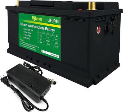 Mjbsan 12V, 100Ah LiFePO4 Lithium Batterie mit 1.280W für 299€ (statt 366€)