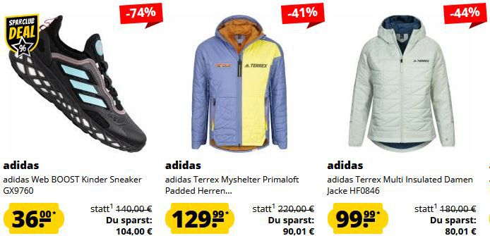 🔥 SportSpar 3 für 2 Aktion   adidas, ellesse, Puma, Jelex und mehr