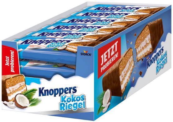 24er Pack Knoppers KokosRiegel je 40g für 13,49€ (statt 18€)