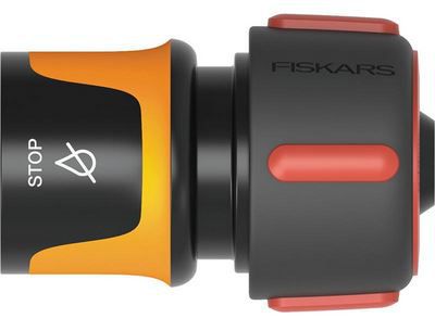 Fiskars Schlauchanschluss mit Stopp Mechanismus für 5,74€ (statt 8€)   Prime