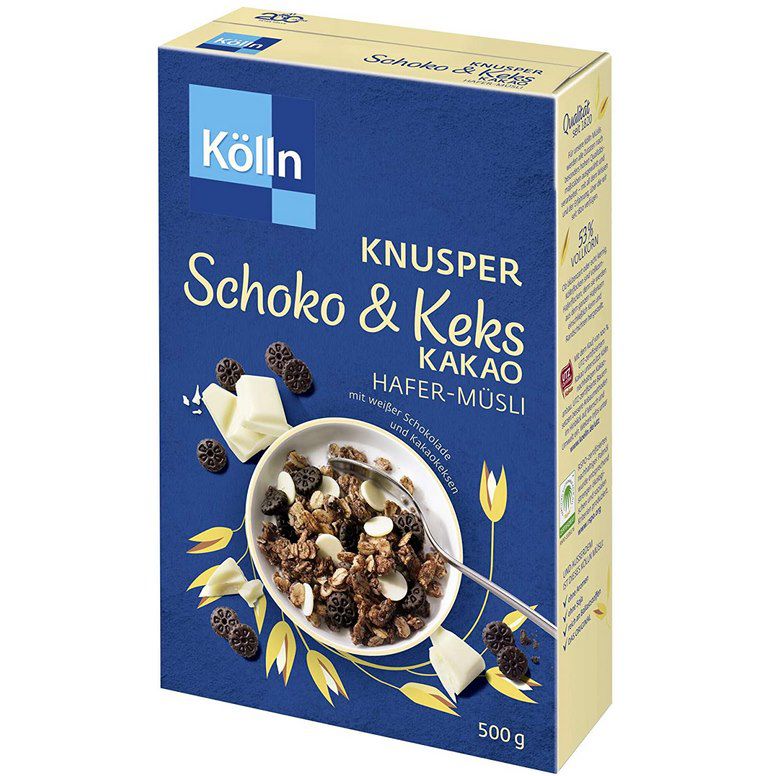 7x Kölln Müsli Knusper Schoko & Keks Kakao (je 500g) für 16,56€ (statt 25€)