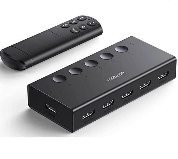 UGREEN HDMI 2.0 Switch mit 5 Ports für 26,37€ (statt 37€)