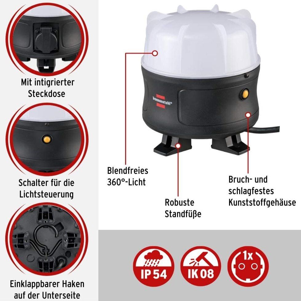 Brennenstuhl 360° Rundumbeleuchtung mit 30W & 3000Lm für 31,99€ (statt 63€)