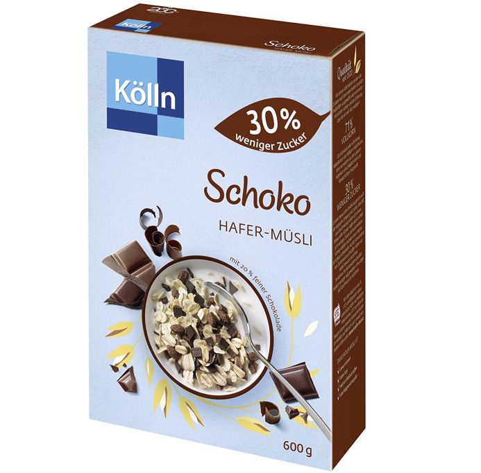 6x Kölln Müsli Schoko 30% weniger Zucker (600g) für 16€ (statt 23€)
