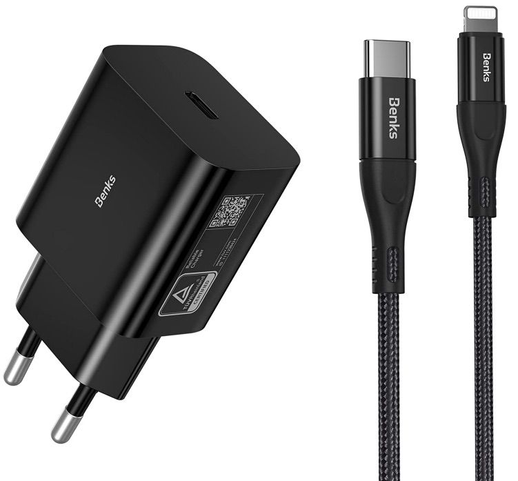 20W USB C Ladegerät mit Kabel & MFI Zertifizierung für 22,19€ (statt 37€)