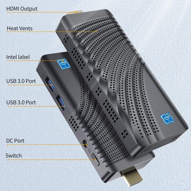 NiPoGi HDMI Mini PC Stick mit 8 / 128 GB für 124,87€ (statt 160€)