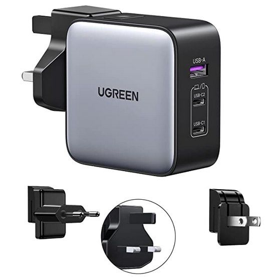 UGREEN Nexode 65W USB C/A Reiseladegerät für 47,57€ (statt 56€)