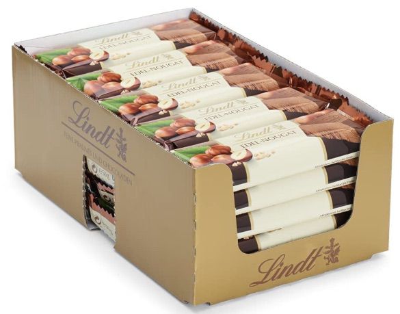 25x Lindt Schokolade Nougat Riegel (50g) für 19,99€ (statt 30€)