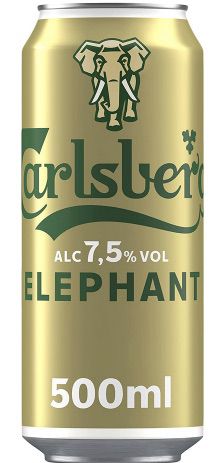 24x Carlsberg 🐘 Elephant Bier mit 7,5 % Vol. (0,5l) für 23,56€ (statt 28€)