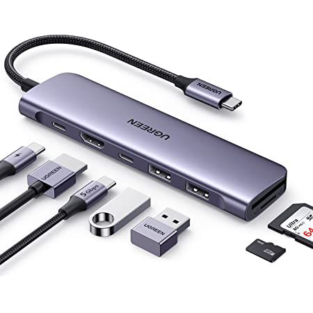 UGREEN USB C 7in1 Hub mit 4K HDMI & 100W PD für 13,29€ (statt 26€)