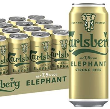 24x Carlsberg 🐘 Elephant Bier mit 7,5 % Vol. (0,5l) für 23,56€ (statt 28€)