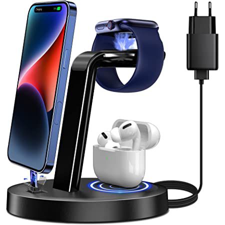 MPTBAR Ladestation für iPhone, Airpods & Apple Watch für 13,49€ (statt 27€)