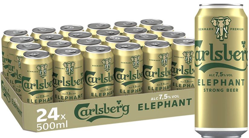 24x Carlsberg Elephant Bier mit 7,5 % Vol. (0,5l) für 22,32€ (statt 26€) + Pfand