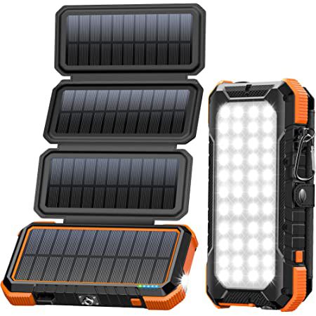 Blavor 20.000mAh Solar Powerbank mit QC 3.0 & 4 Panels für 29,99€ (statt 60€)