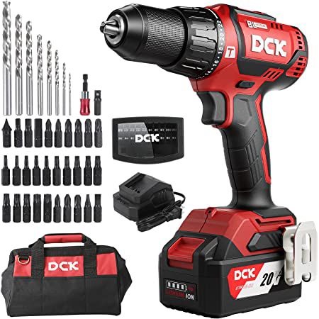 DCK 20V Akku Bohrhammer mit 2,7J & 4 Ah Akku für 84,89€ (statt 130€)