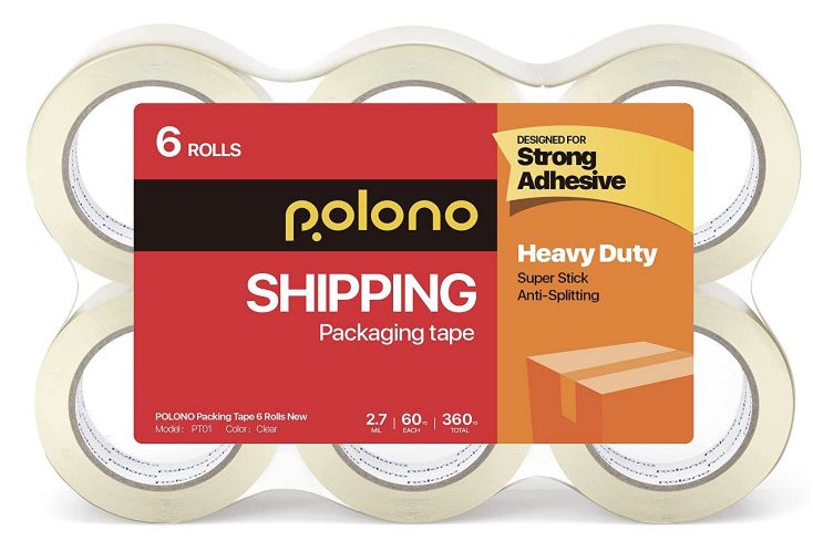 6x POLONO Paketklebeband (48 mm x 60m) für 8,99€ (statt 18€)