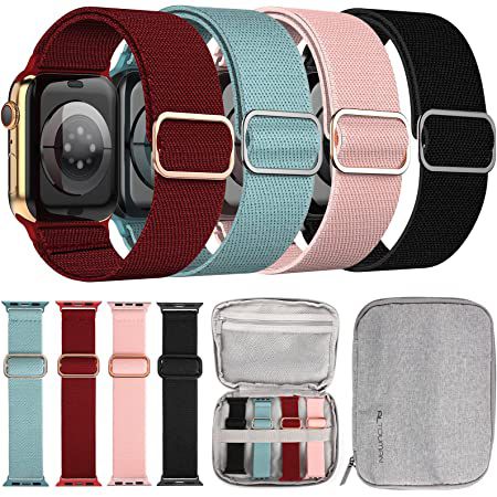 4x Apple Watch Loop Armbänder (38 41 mm) + Tasche für 4,99€   Prime