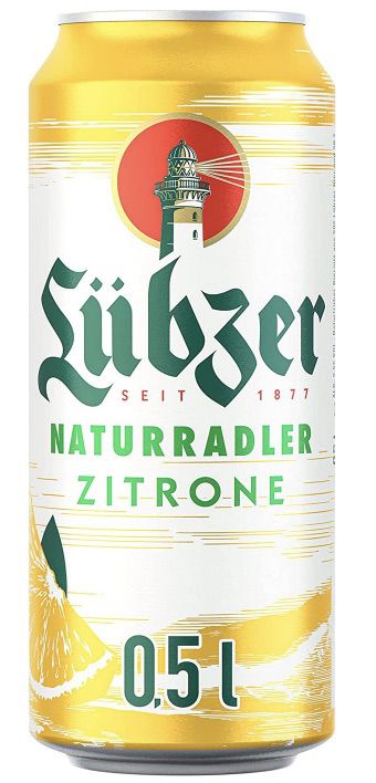 24x Lübzer Naturradler Zitrone (0,5l) für 16,14€ (statt 21€) + Pfand