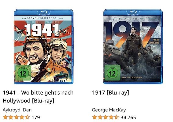 Amazon: 6 Blu rays für 30€