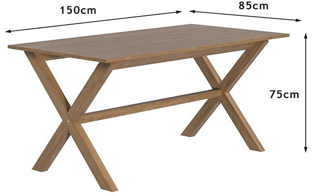 Movian rechteckiger Esstisch mit 150 x 85 x 75 cm für 197,42€ (statt 232€)
