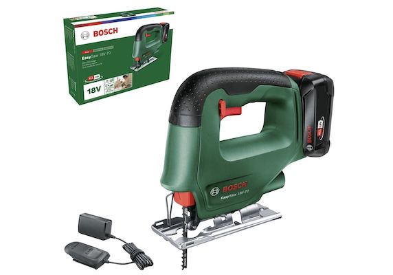 Bosch Akku Stichsäge EasySaw 18V 70 inkl. 2,0 Ah Akku für 78,95€ (statt 100€)