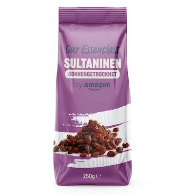 250g sonnengetrocknet by Amazon Sultaninen für 0,99€