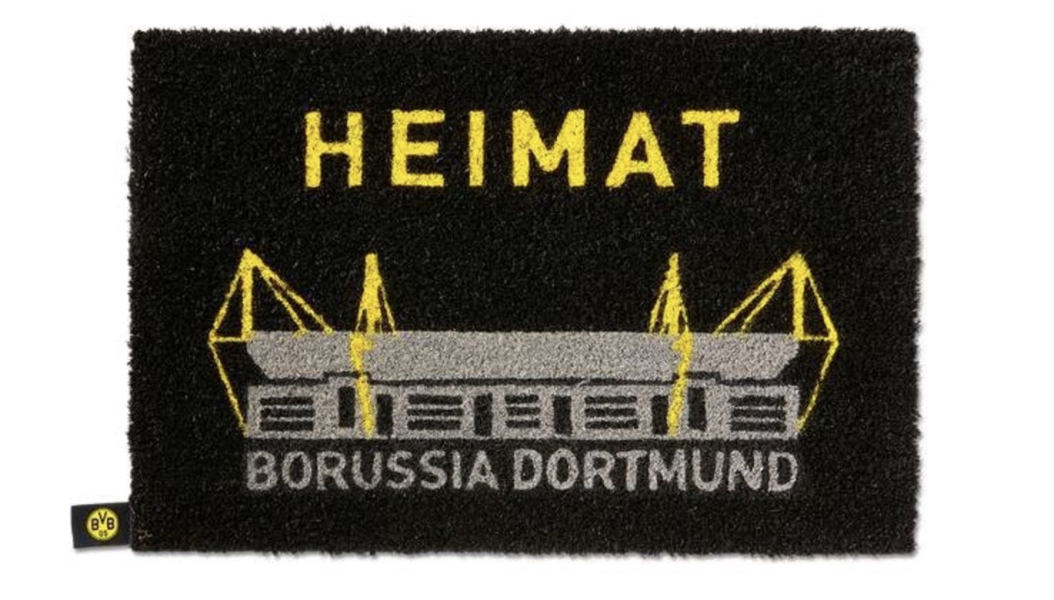 Borussia Dortmund   BVB Fußmatte aus Kokosfaser für 13,99€ (statt 21€)