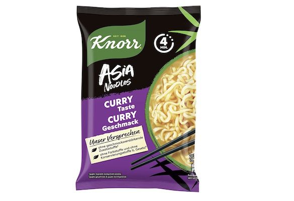 11x 70g Knorr Asia Noodles Instant Nudeln Curry ab 5,57€ (statt 9€)
