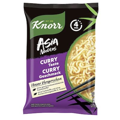 11x 70g Knorr Asia Noodles Instant Nudeln Curry für 4,85€