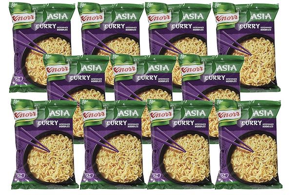 11x 70g Knorr Asia Noodles Instant Nudeln Curry ab 5,57€ (statt 9€)