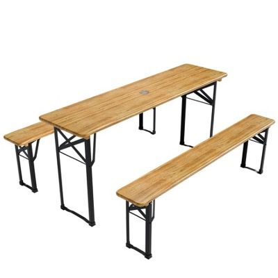 🍺 Juskys Bierzeltgarnitur Bichl 170cm 3teilig für 68€ (statt 80€)