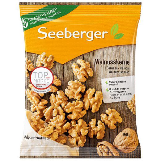 10x Seeberger Walnusskerne ohne Schale (je 150g) für 26,18€ (statt 38€)