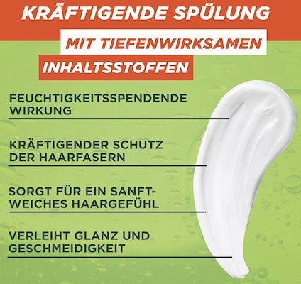 Garnier kräftigende Spülung für dünnes und brüchiges Haar für 1,59€   Prime Sparabo