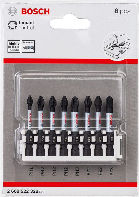 ‎Bosch Impact Control 8tlg. Schrauber Bit Set für 7,57€ (statt 12€)