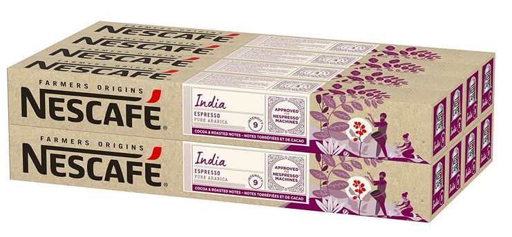 Nescafé Farmers Origins India Espresso 80 Kapseln für 12,80€ (statt 24€)