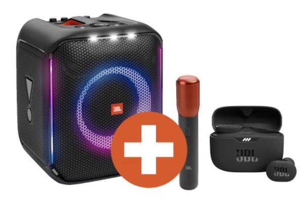 JBL PartyBox Encore inkl. Funk Mikrofon + Tune 130NC TWS für 269€ (statt 328€)