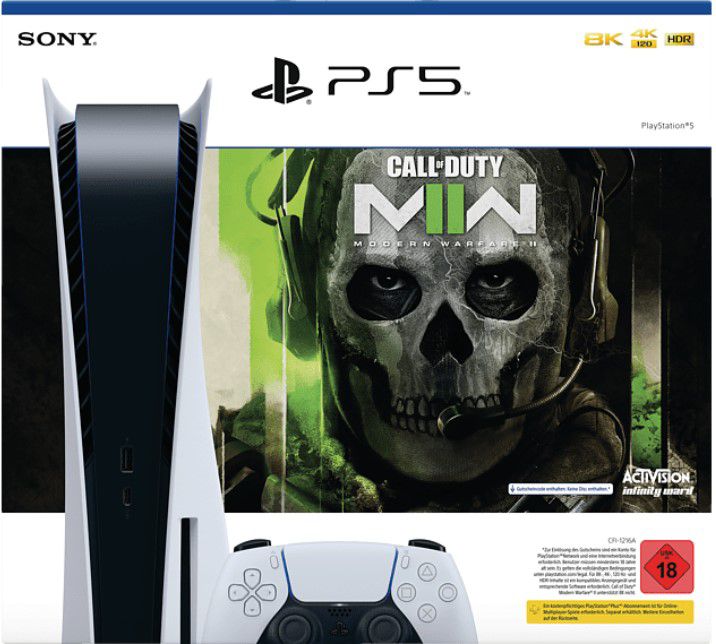 Mediamarkt Saturn Mailights: z.B. SONY PS5 + Call of Duty Modern Warfare II ab 569€ (statt 606€)