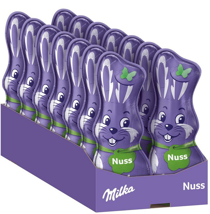 Milka Schmunzelhasen Nuss 70 x 95g für 24,95€  prime