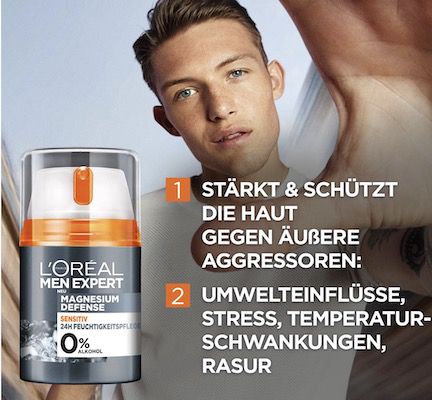 LOréal Men Expert Magnesium Defence Tagespflege für 5€ (statt 8€)   Prime