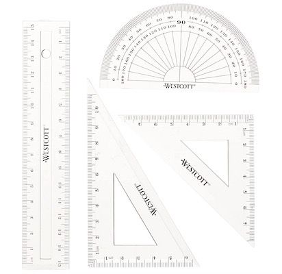 Westcott E-10303 Mathe-Set mit 4 Teilen für nur 1€ (statt 3€)